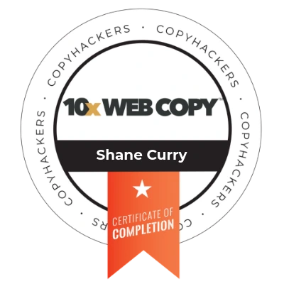 10x Web Copy certification badge.