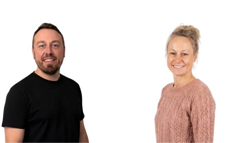 Shane and Emma Co-Founders Co-founders Shane and Emma.